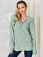 Basic Bae Full Size Ribbed Half Button Long Sleeve T-Shirt nicholesgifts