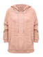 Full Size Drawstring Long Sleeve Hoodie Trendsi
