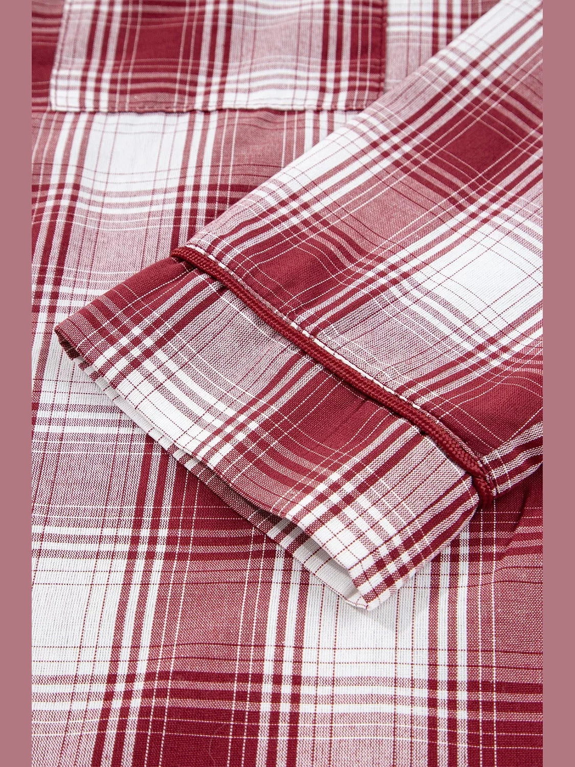 Plaid Long Sleeve Shirt and Drawstring Shorts Lounge Set nicholesgifts