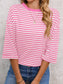Striped Back Bow Tie T-Shirt nicholesgifts