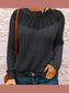 Round Neck Rib-Knit Sweater Trendsi
