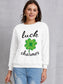 LUCK CHARMER Round Neck Sweatshirt nicholesgifts