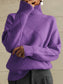 Geometric Turtleneck Long Sleeve Sweater nicholesgifts