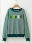 LUCKY Striped Round Neck Long Sleeve Sweatshirt nicholesgifts