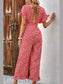 Perfee Printed Tie Back Ruffled Jumpsuit nicholesgifts