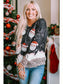 Sequin Patch Christmas Element Sweatshirt nicholesgifts