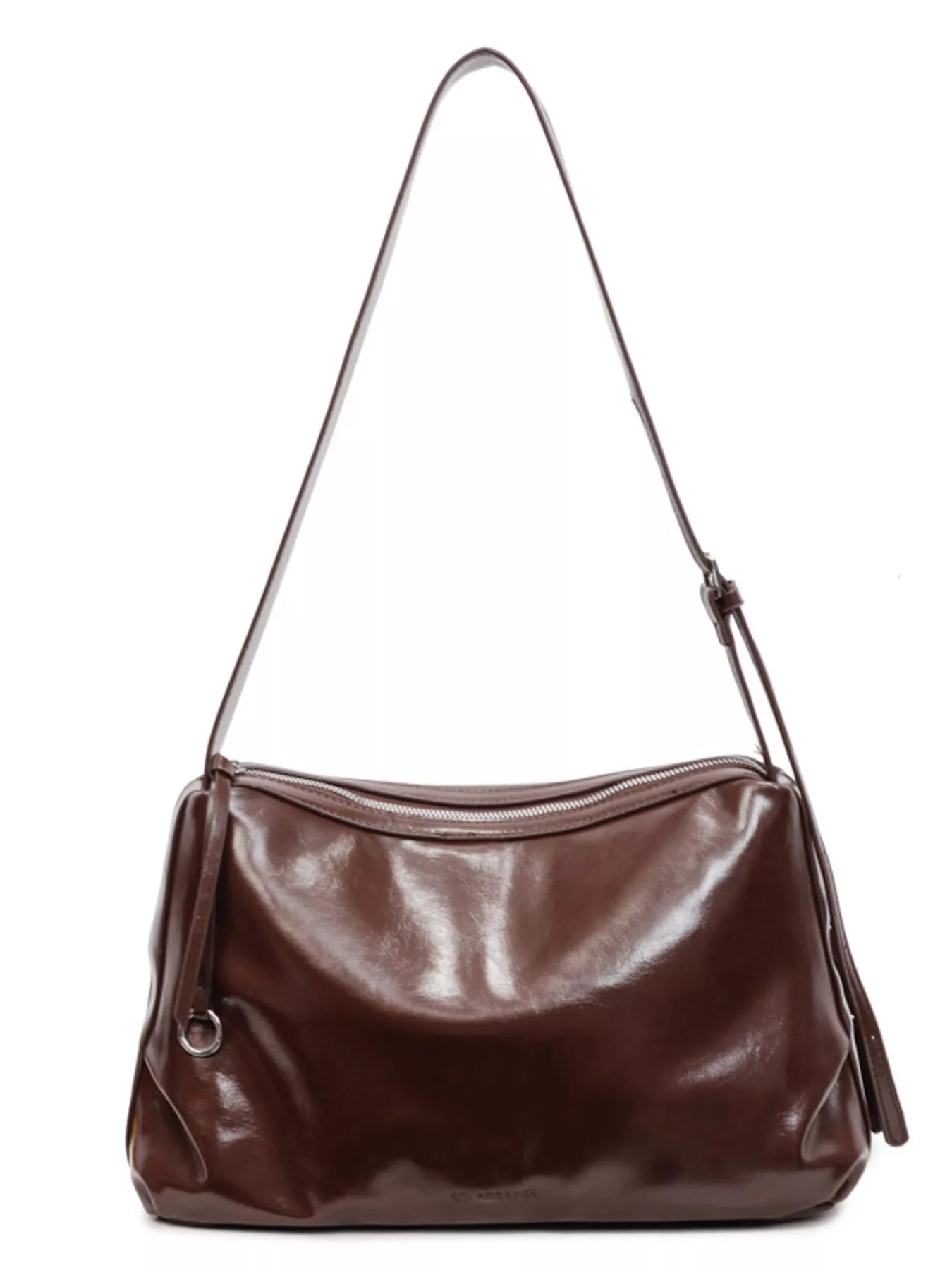 Sleek Faux Leather Hobo Shoulder Bag nicholesgifts