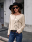 Ivy Lane Butterfly Round Neck Dropped Shoulder Blouse nicholesgifts