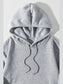 Drawstring Dropped Shoulder Hoodie Trendsi