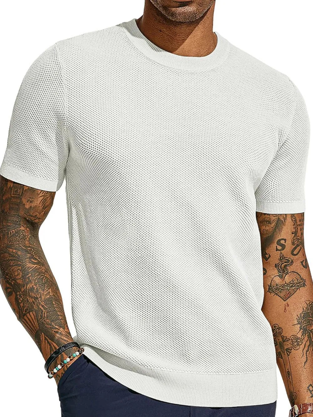 Men's Full Size Round Neck Short Sleeve T-Shirt Plus Size NicholesGifts