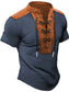Men's Plus Size Lace Up Short Sleeve Polo nicholesgifts