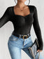 Honey Ribbed Long Sleeve T-Shirt nicholesgifts