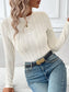 Round Neck Long Sleeve Top nicholesgifts