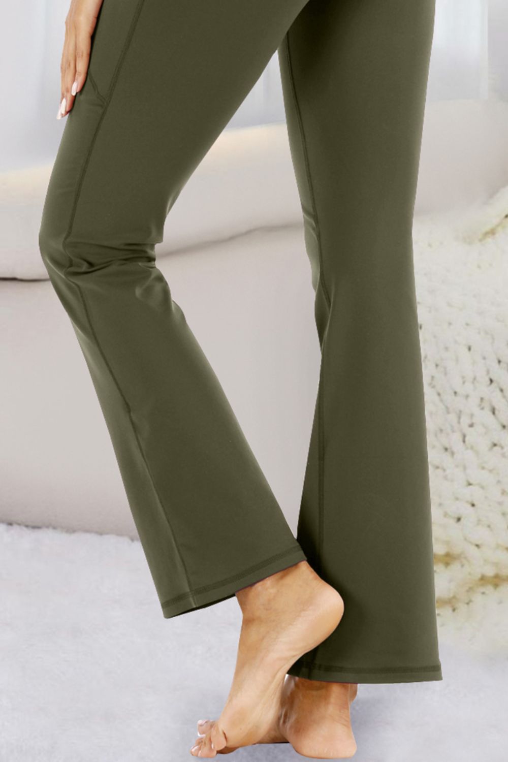 Pocketed High Waist Active Pants nicholesgifts