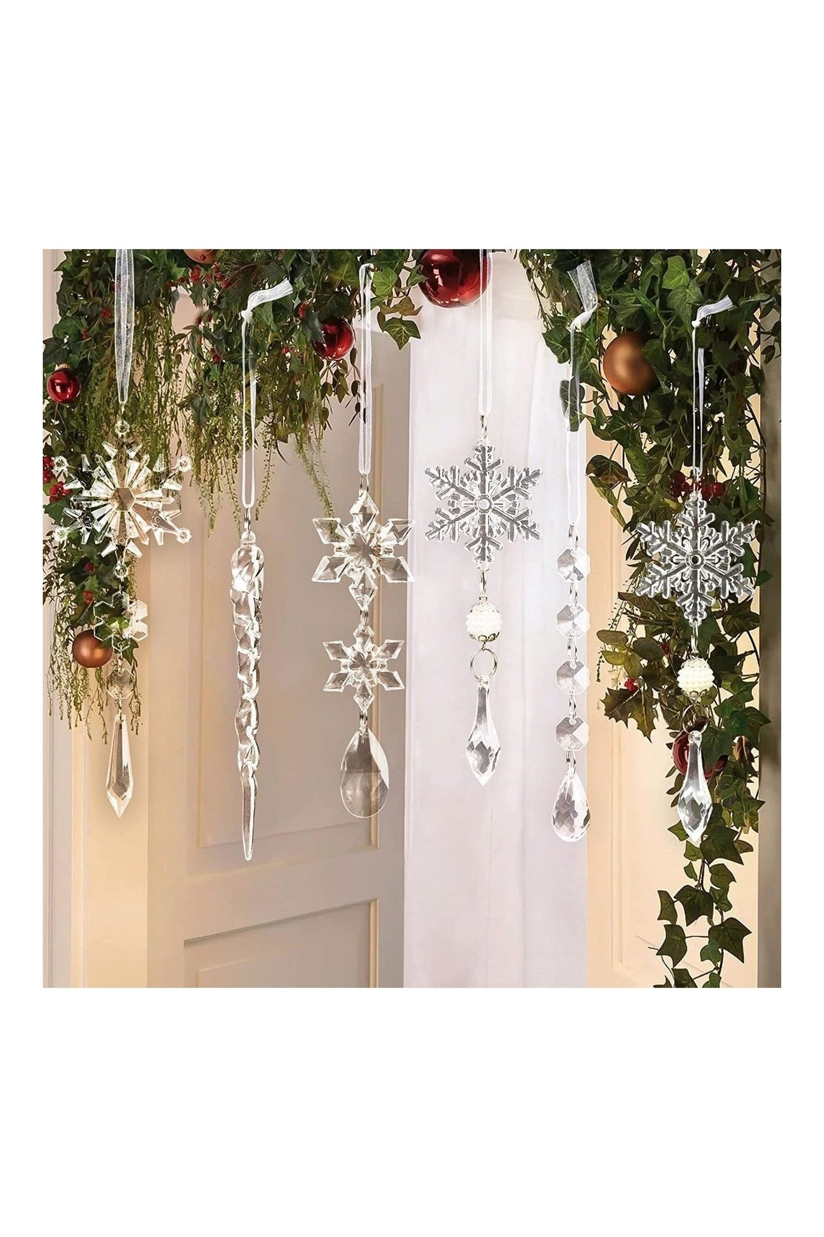 10-Piece Acrylic Icicle Ornaments nicholesgifts