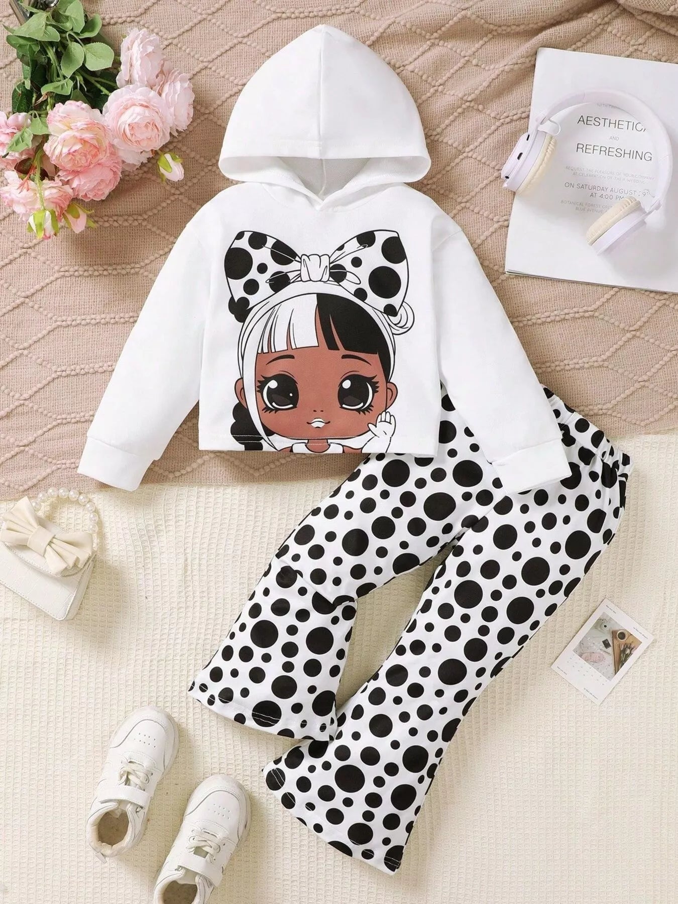 Children's Graphic Long Sleeve Hoodie and Pant Set NicholesGifts
