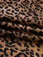 Leopard Print Contrast Trim Long Sleeve Top and Pants Set nicholesgifts