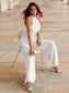 Cutout Tied Pleated Sleeveless Jumpsuit nicholesgifts