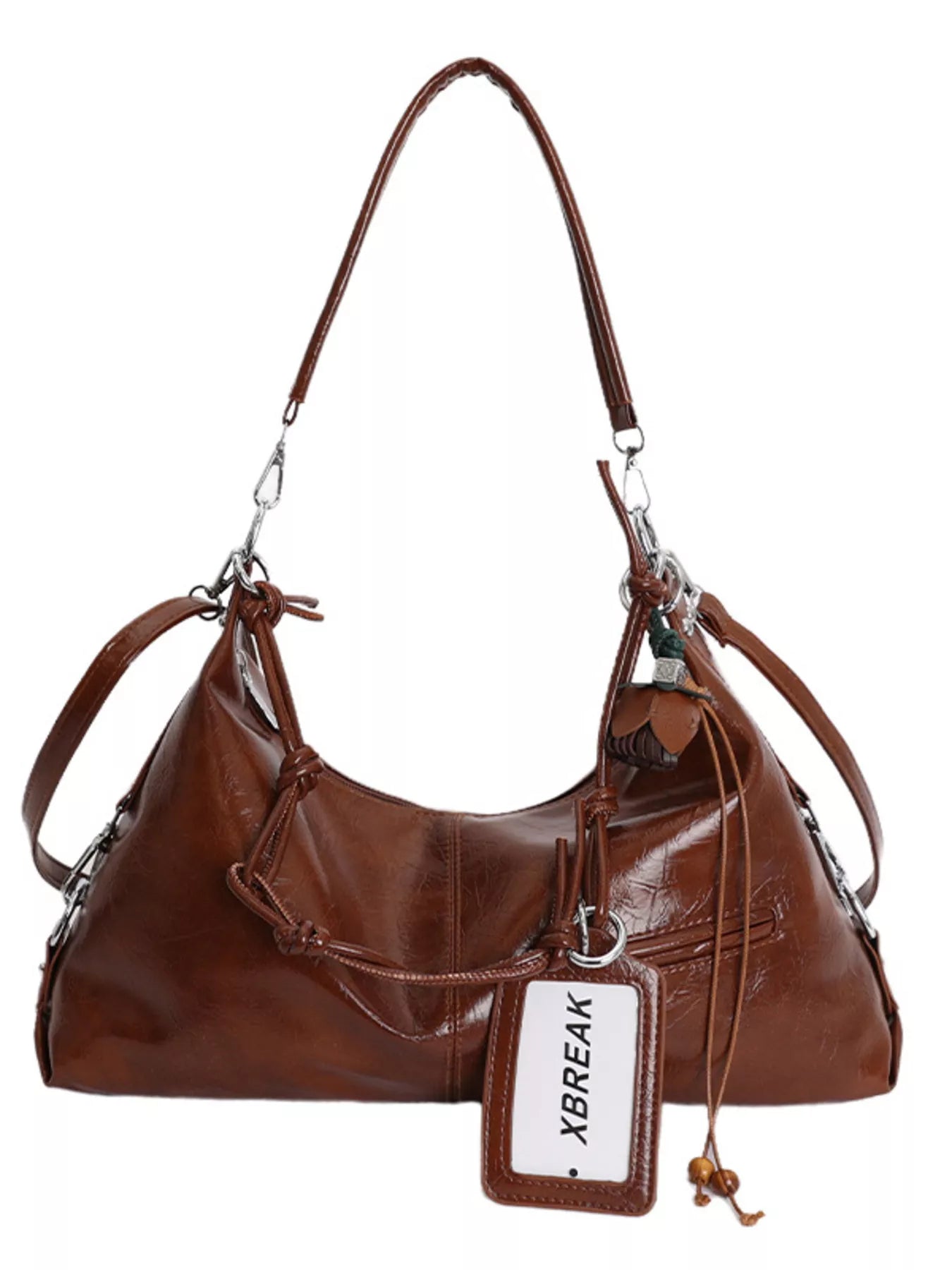Vintage Style PU Leather Shoulder Bag nicholesgifts