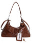 Vintage Style PU Leather Shoulder Bag nicholesgifts