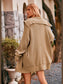 Women Collared Neck Button-Up Cardigan with Pockets nicholesgifts
