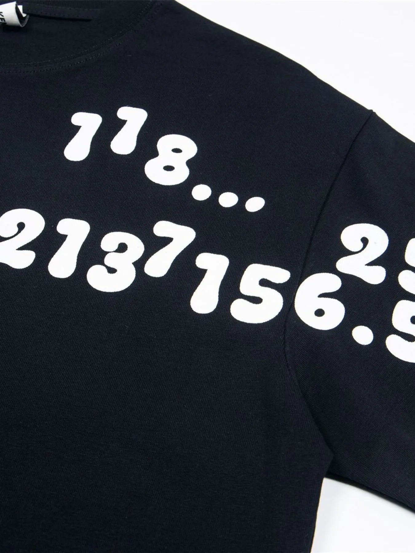 Men's Number Print Short Sleeve Oversized T-Shirt Trendsi