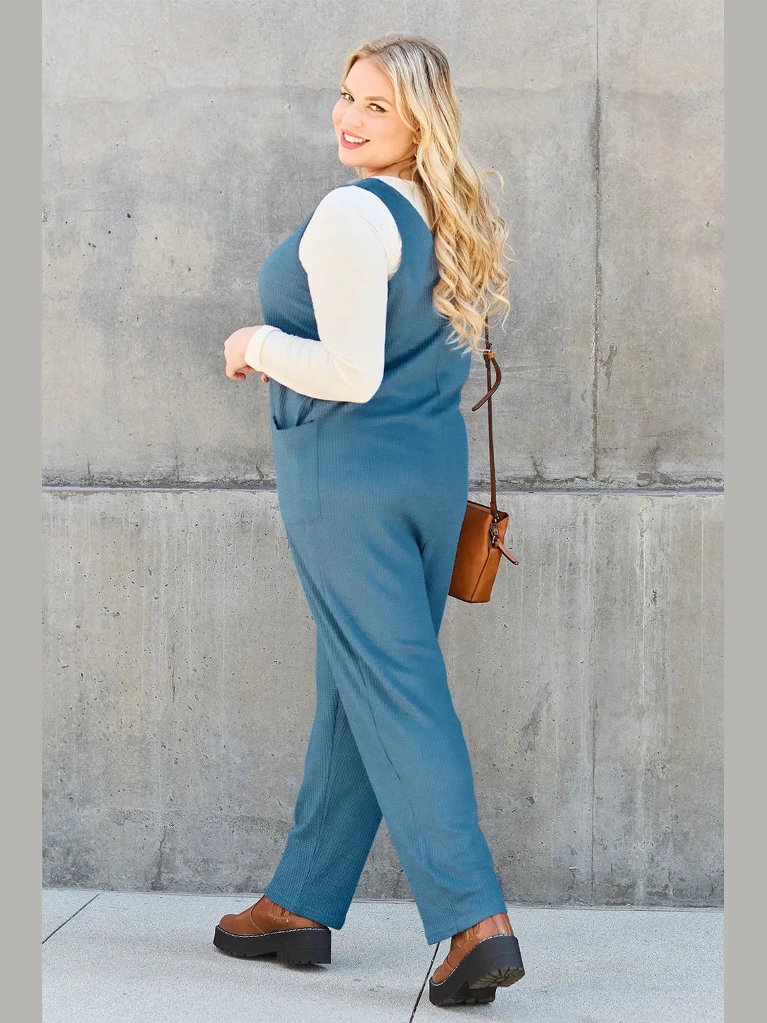 Double Take Full Size Sleeveless Straight Jumpsuit nicholesgifts
