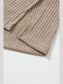 Women Quarter Button Round Neck Dropped Shoulder Knit Top nicholesgifts