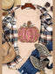 Pumpkin Round Neck Short Sleeve T-Shirt nicholesgifts