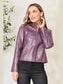 Mock Neck Zip Up Jacket nicholesgifts