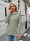 NicholesGifts Women Ribbed Drawstring Long Sleeve Hoodie nicholesgifts