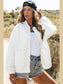 Baseball Collar Floral Quilted Jacket nicholesgifts