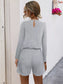 Long Sleeve Drawstring Romper nicholesgifts