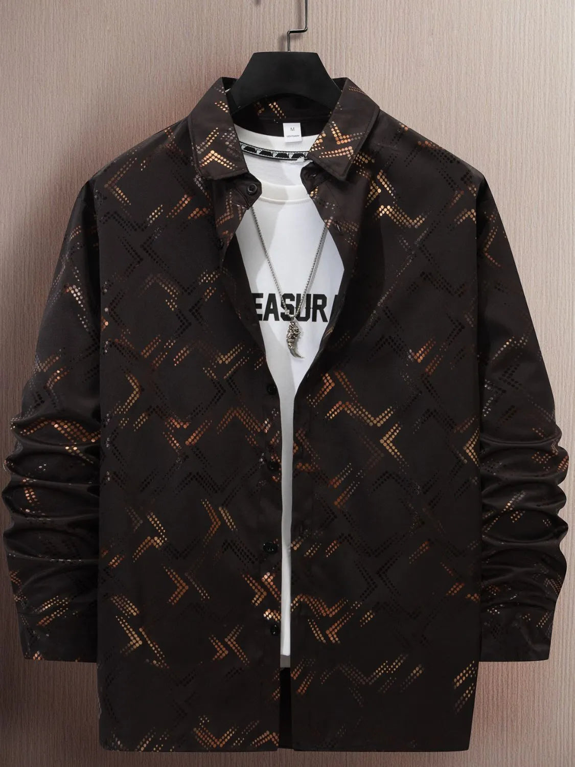 Men's Full Size Button Up Long Sleeve Shirt Plus Size NicholesGifts