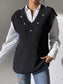 Pearl Trim V-Neck Sweater Vest nicholesgifts