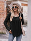Square Neck Long Sleeve T-Shirt nicholesgifts