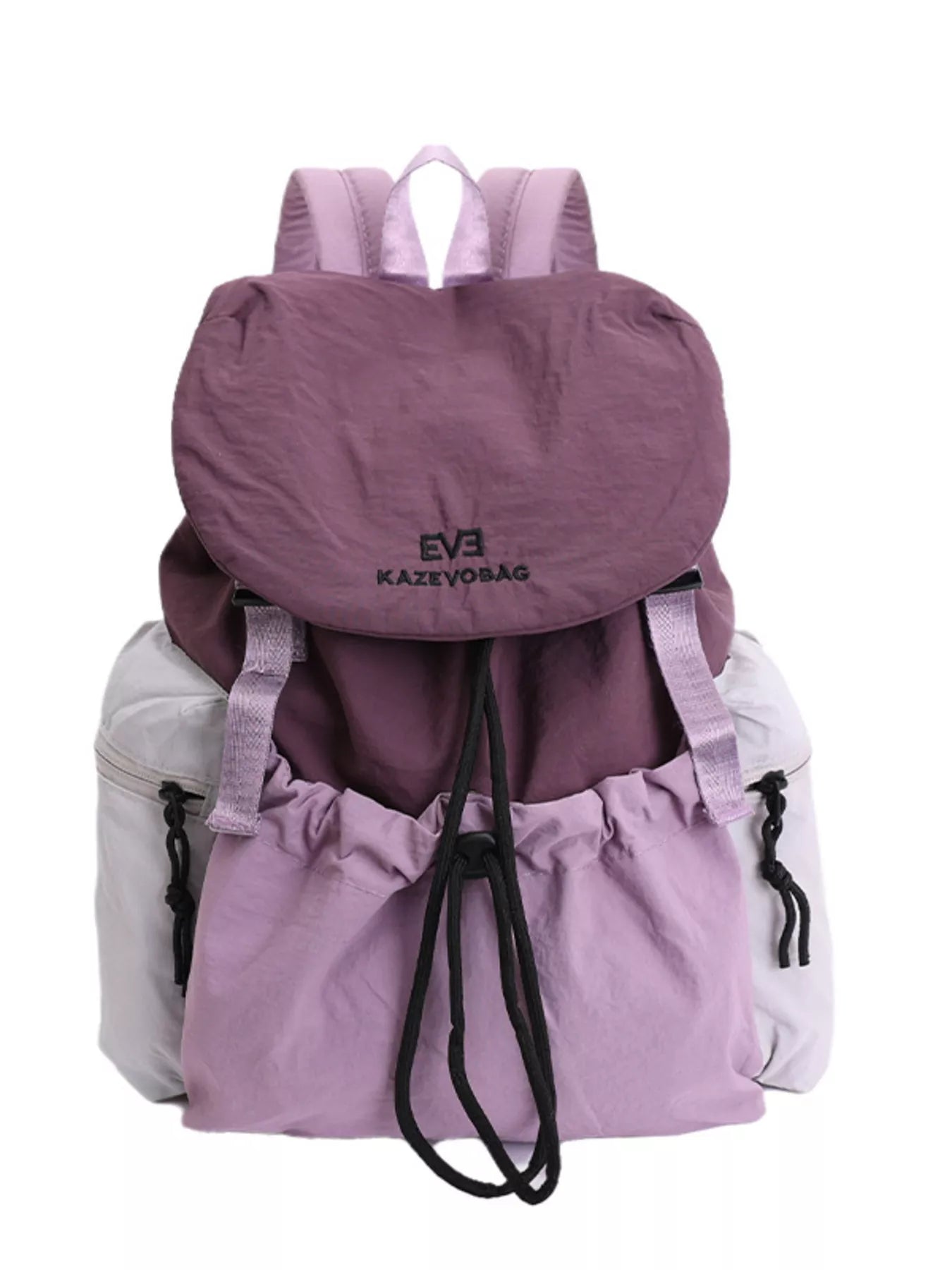 Drawstring Color Block Backpack Bag nicholesgifts