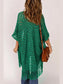 Openwork Open Front Cardigan with Fringes nicholesgifts