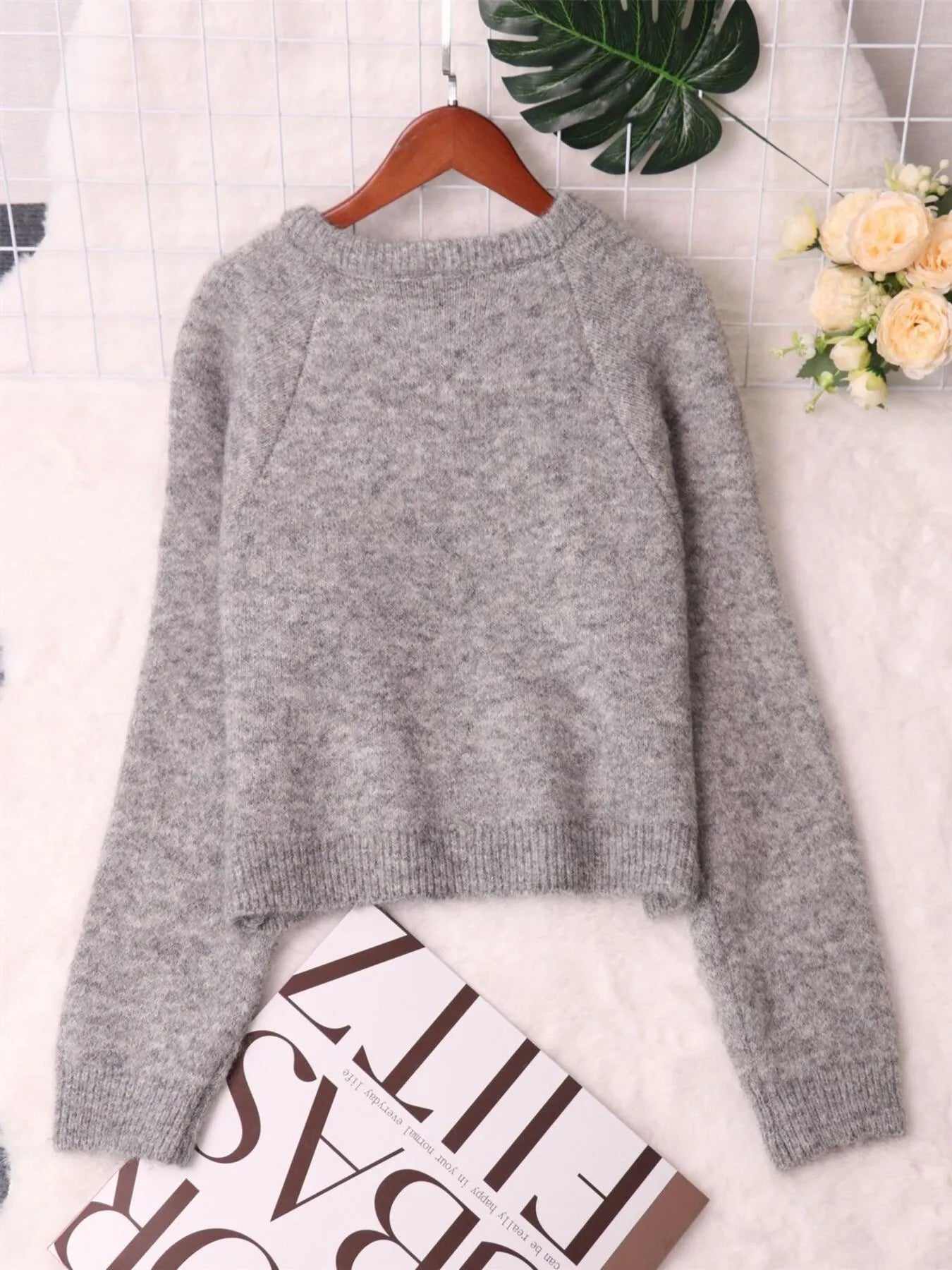 Button-Up Raglan Sleeve Cardigan