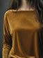 Full Size Velvet Long Sleeve T-Shirt Plus Size nicholesgifts