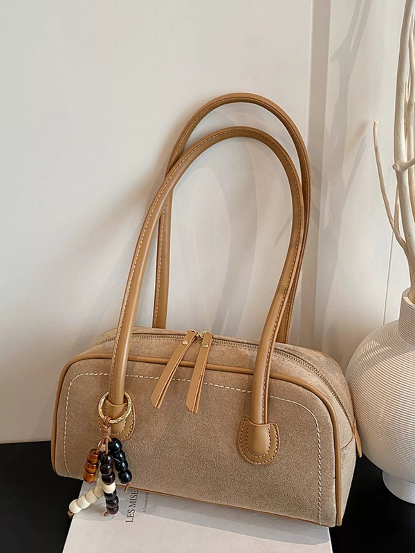 Zipper Closure Shoulder Bag nicholesgifts