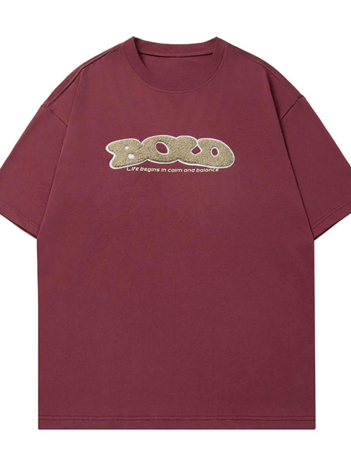 Men's Plus Size Round Neck Half Sleeve T-Shirt Trendsi