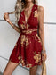Crisscross Back Printed Romper nicholesgifts