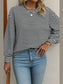 Striped Round Neck Long Sleeve Top nicholesgifts
