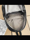 PU Leather Zip Backpack Bag nicholesgifts