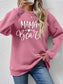 Letter Graphic Round Neck Long Sleeve Sweatshirt nicholesgifts
