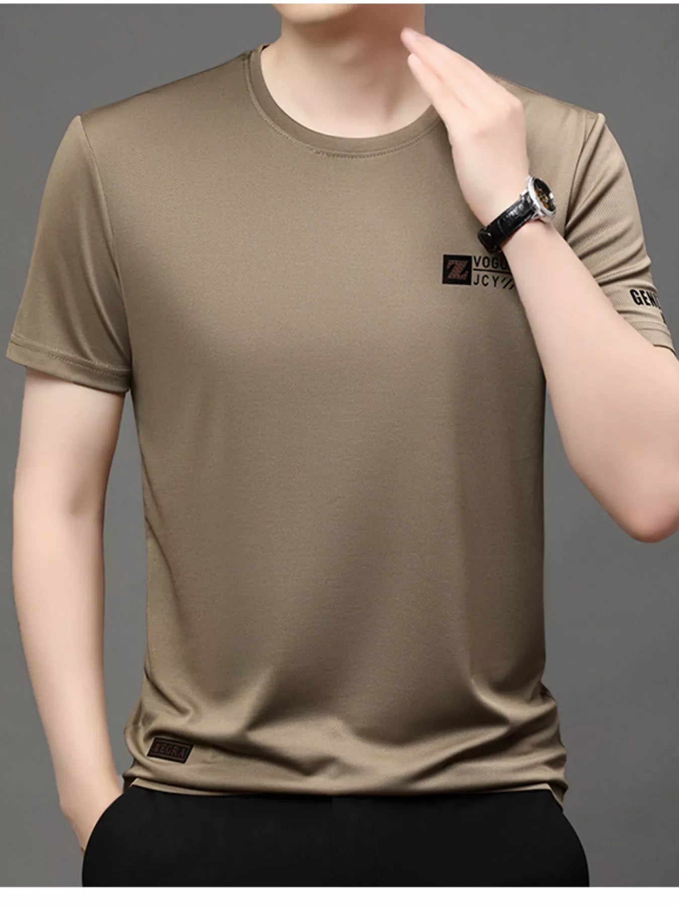 Men's Plus Size Round Neck Short Sleeve T-Shirt NicholesGifts