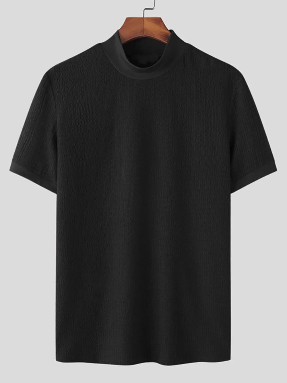Men's Full Size Mock Neck Short Sleeve T-Shirt Plus Size NicholesGifts