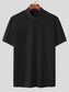 Men's Full Size Mock Neck Short Sleeve T-Shirt Plus Size nicholesgifts