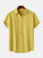 Men's Short Sleeve Button Down Shirt with Chest Pocket nicholesgifts